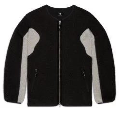 Converse X Slam Jam Reversible Sherpa Jacket - Pirate Black