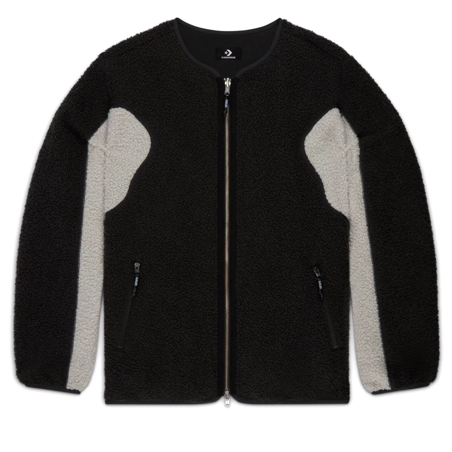 Converse X Slam Jam Reversible Sherpa Jacket - Pirate Black 3 Converse X Slam Jam Reversible Sherpa Jacket - Pirate Black