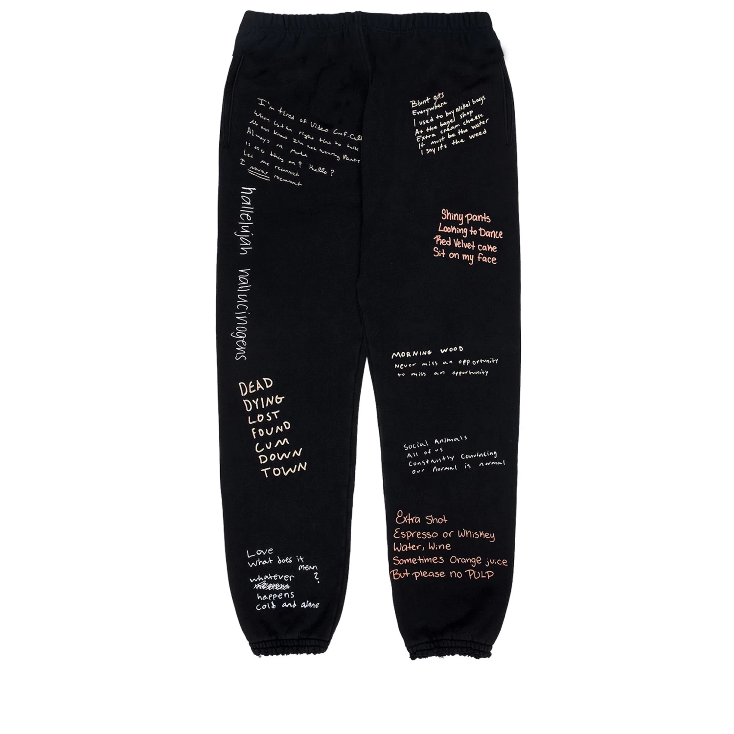 Pleasures Remote Sweatpants - Black 4 Pleasures Remote Sweatpants - Black - Image 2
