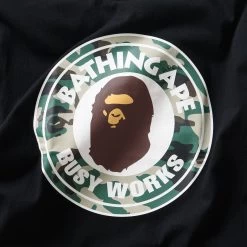 A Bathing Ape Woodland Camo Busy Works Tee - Black 8 A Bathing Ape Woodland Camo Busy Works Tee - Black -Fashion clothing ABAthingApeTeeShirts1 4