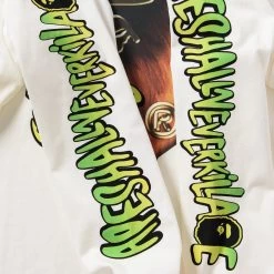 A Bathing Ape Sport Graphic L/S Tee - White -Fashion clothing ABathingApeSportGraphicL SWhite131 113784SNeakerPolitics1 3