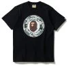 A Bathing Ape Woodland Camo Busy Works Tee - Black 1 A Bathing Ape Woodland Camo Busy Works Tee - Black -Fashion clothing ABathingApeTeeShirtBlackCircleCamoSneakerPOlitics1