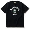 A Bathing Ape Woodland Camo College Tee - Black 1 A Bathing Ape Woodland Camo College Tee - Black -Fashion clothing ABathingApeTeeShirtBlackRegularCamoLogoSneakerPOlitics1