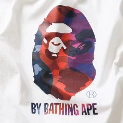 A Bathing Ape Color Camo Crazy Tee - Black -Fashion clothing ABathingApeTeeShirtWhiteRedBlueCamoSneakerPOlitics3