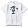 A Bathing Ape Woodland Camo College Tee - White