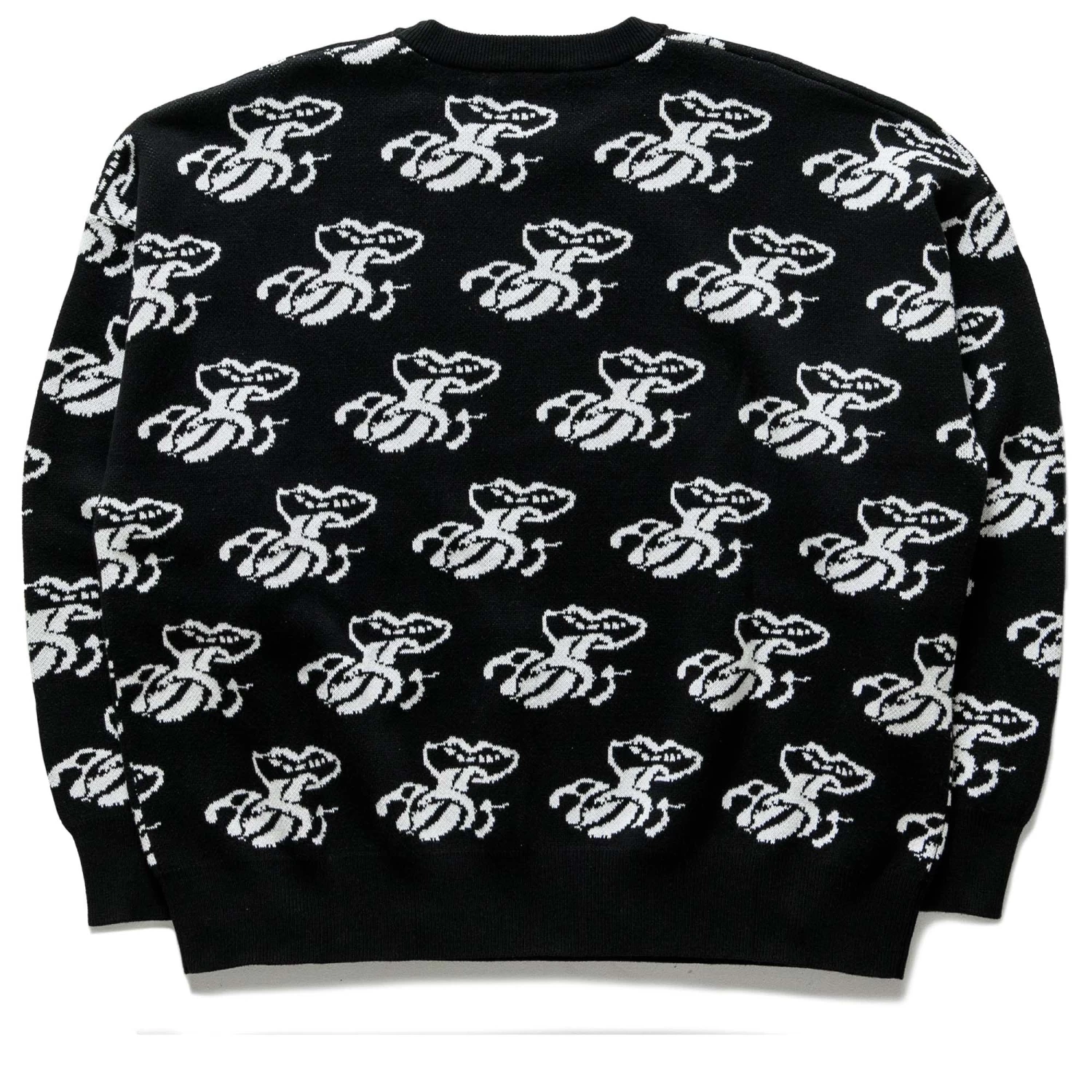 Always On Tour Lips Sweater - Black/White 4 Always On Tour Lips Sweater - Black/White - Image 2