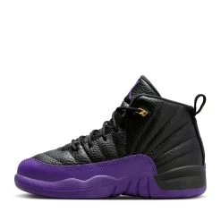 Jordan 12 Retro 'Field Purple' (PS) - Black/Field Purple