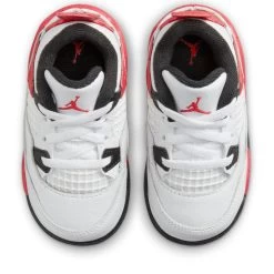 Jordan 4 Retro 'Red Cement' (TD) - White/Fire Red 11 Jordan 4 Retro 'Red Cement' (TD) - White/Fire Red -Fashion clothing AURORA BQ7670 161 PHCTH001 2000