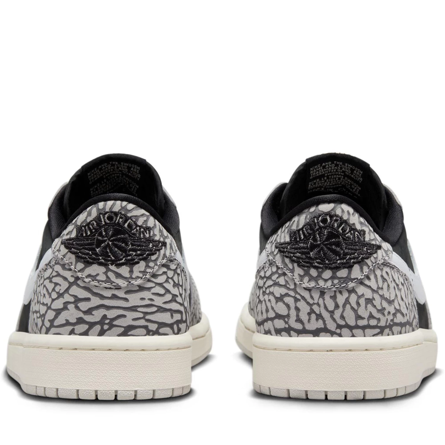 Air Jordan 1 Low OG 'Black Cement' - Black/Muslin 7 Air Jordan 1 Low OG 'Black Cement' - Black/Muslin - Image 5