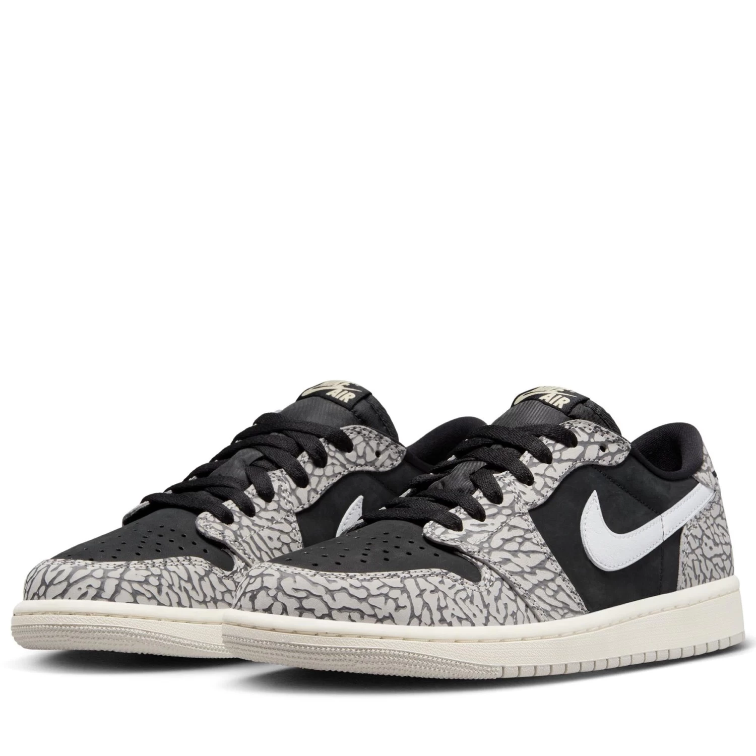 Air Jordan 1 Low OG 'Black Cement' - Black/Muslin 5 Air Jordan 1 Low OG 'Black Cement' - Black/Muslin - Image 3