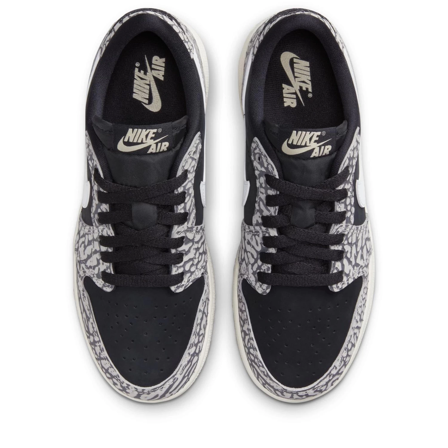 Air Jordan 1 Low OG 'Black Cement' (GS) - Black/Muslin 6 Air Jordan 1 Low OG 'Black Cement' (GS) - Black/Muslin - Image 4