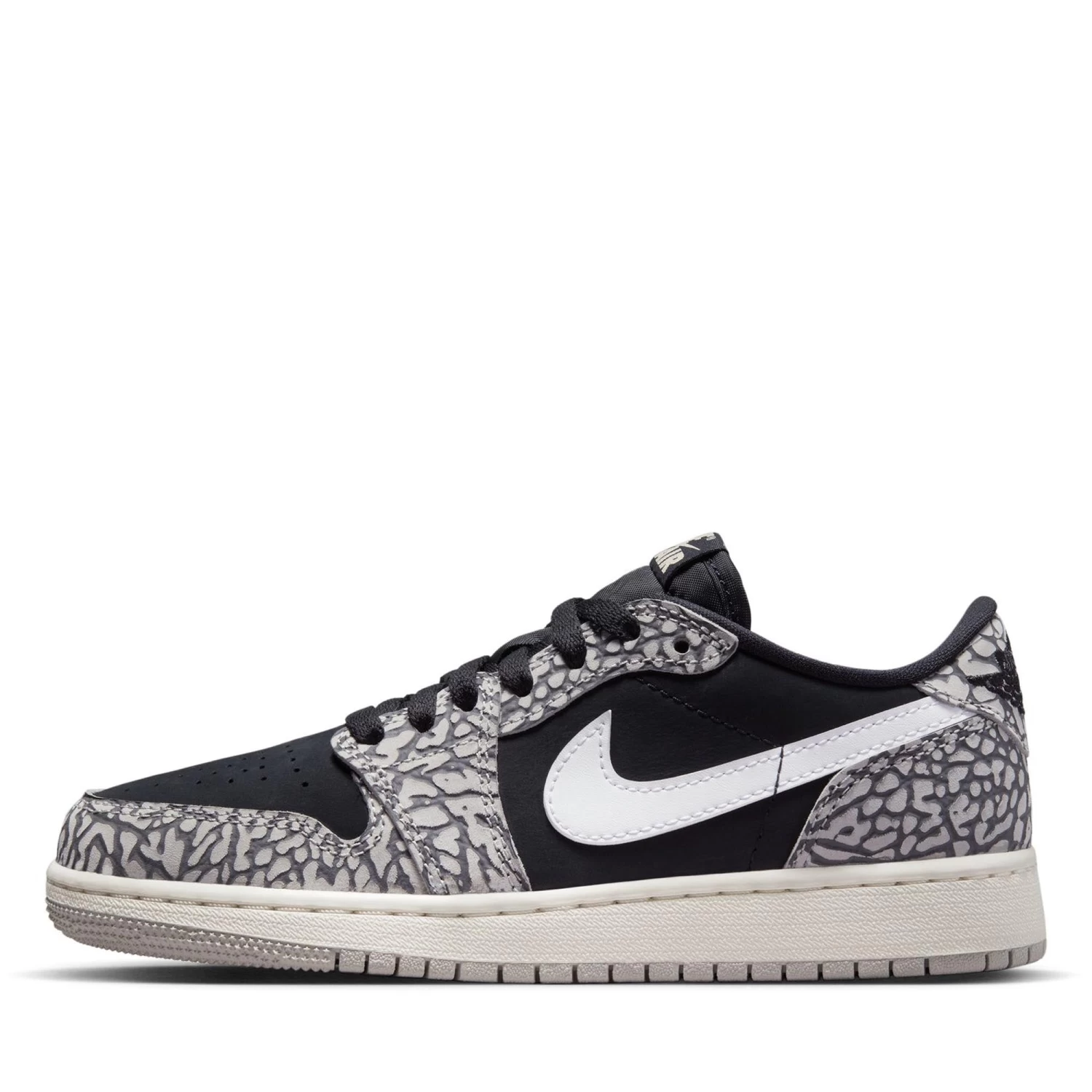 Air Jordan 1 Low OG 'Black Cement' (GS) - Black/Muslin 3 Air Jordan 1 Low OG 'Black Cement' (GS) - Black/Muslin