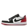 Air Jordan 1 Low OG 'Black Toe' (GS) - White/Varsity Red