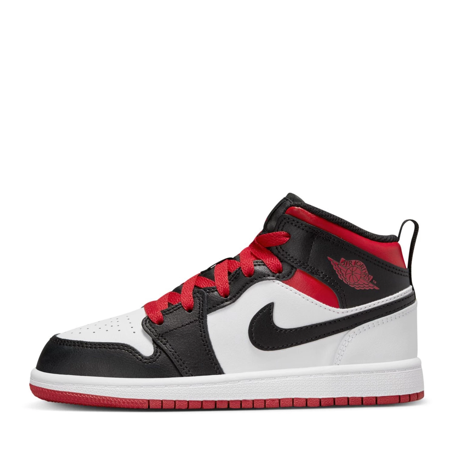 Jordan 1 Mid (PS) - White/Gym Red 3 Jordan 1 Mid (PS) - White/Gym Red