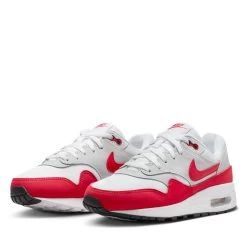 Nike Air Max 1 (GS) - Neutral Grey/University Red -Fashion clothing AURORA DZ3307 003 PHCFH001 2000