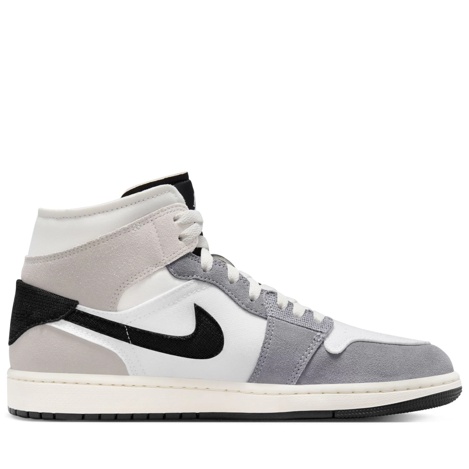 Air Jordan 1 Mid SE Craft - Cement Grey/Black 4 Air Jordan 1 Mid SE Craft - Cement Grey/Black - Image 2