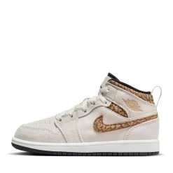 Jordan 1 Mid SE (PS) - Light Orewood Brown/Metallic Gold
