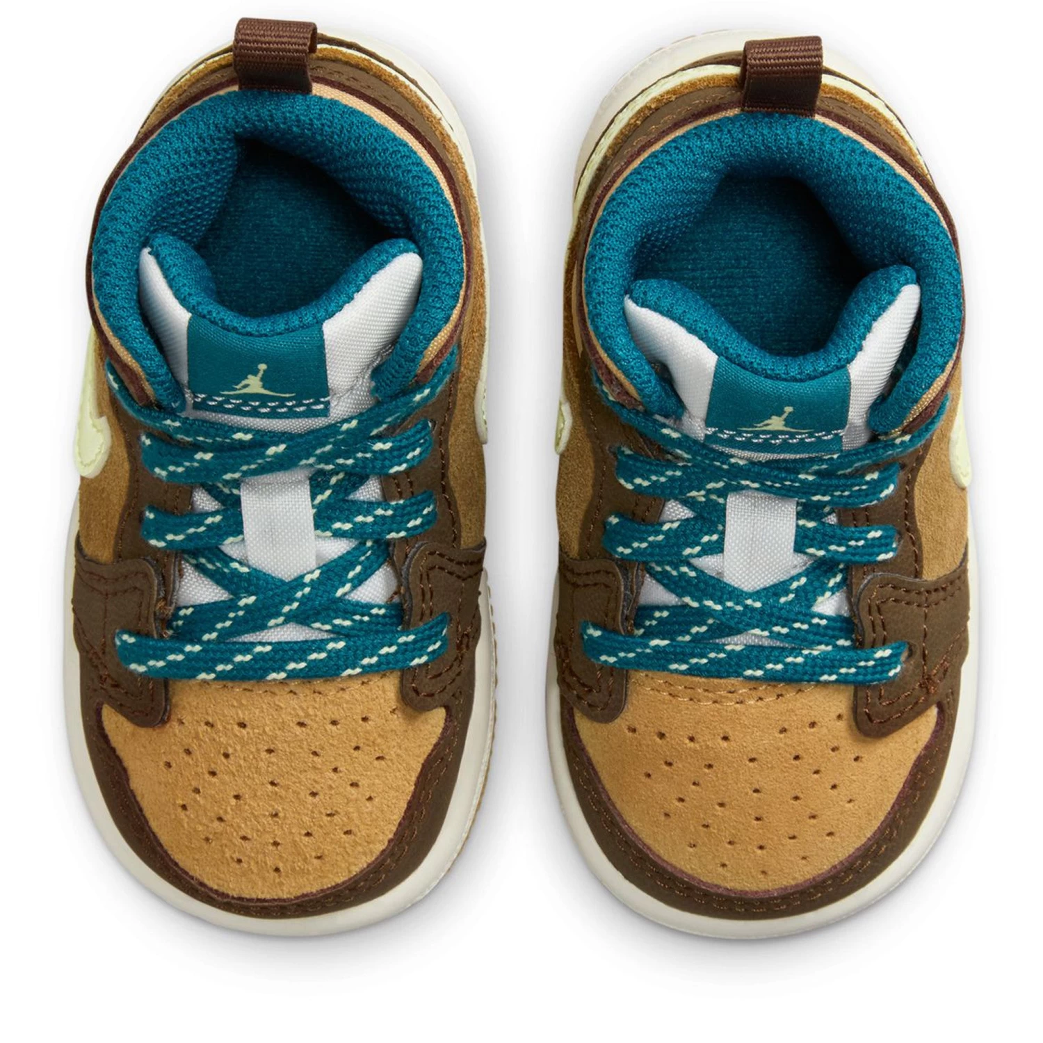 Air Jordan 1 Mid (TD) - Cacao Wow/Luminous Green 6 Air Jordan 1 Mid (TD) - Cacao Wow/Luminous Green - Image 4