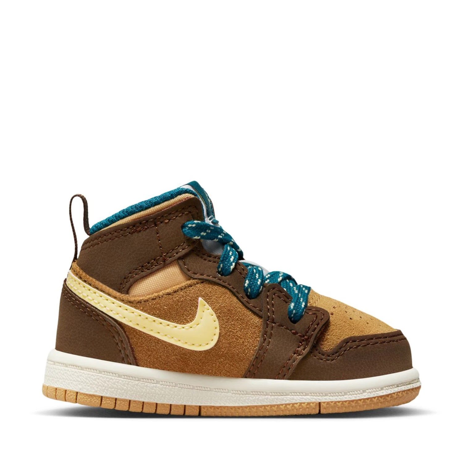 Air Jordan 1 Mid (TD) - Cacao Wow/Luminous Green 4 Air Jordan 1 Mid (TD) - Cacao Wow/Luminous Green - Image 2
