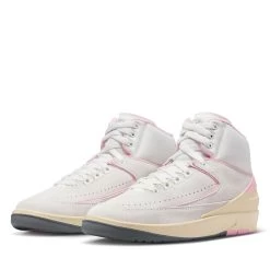 Women's Air Jordan 2 Retro 'Soft Pink' - Summit White/Medium Soft Pink -Fashion clothing AURORA FB2372 100 PHCFH001 2000