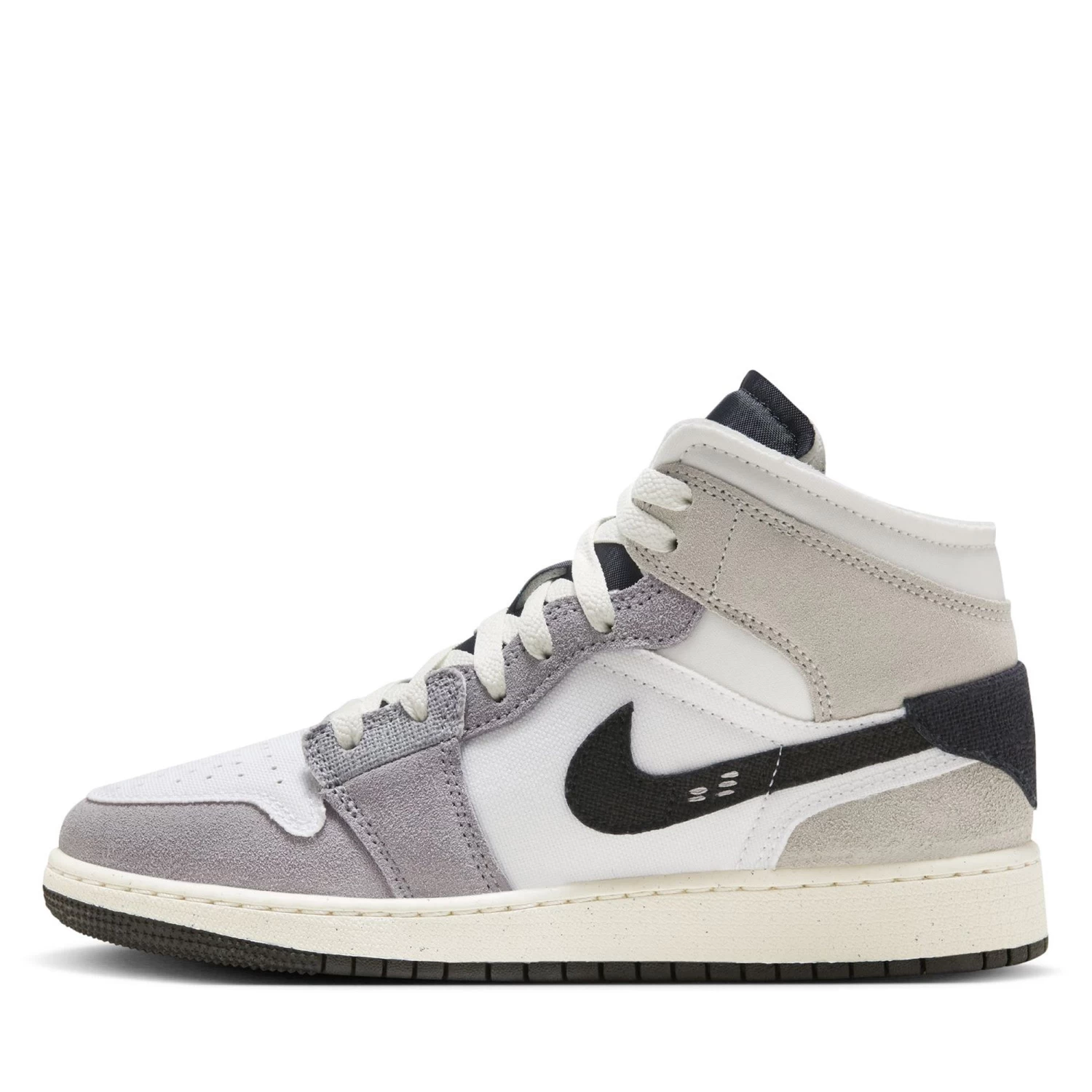 Air Jordan 1 Mid SE Craft (GS) - Cement Grey/Black 3 Air Jordan 1 Mid SE Craft (GS) - Cement Grey/Black