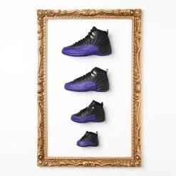 Air Jordan 12 Retro 'Field Purple' (GS) - Black/Field Purple -Fashion clothing AirJordan12RetroBlack FieldPurpleCT8013057SneakerPOliticsIGCrop