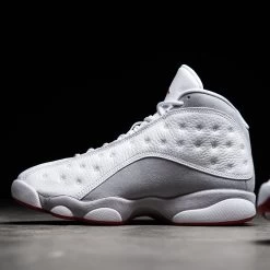 Air Jordan 13 Retro 'Wolf Grey' - White/True Red -Fashion clothing AirJordan13RetroWhiteRed414571 160SneakerPOliticsIG 13