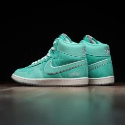 Corporate X Jordan Air Ship - Light Menta/Metallic Silver -Fashion clothing AirJordanAirSHipPESPFJ2384 301SneakerPoliticsIG 7