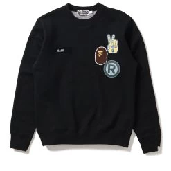 A Bathing Ape Jacquard Crewneck - Black