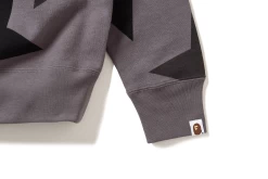 A Bathing Ape Pattern Crewneck - Black -Fashion clothing BAPEABathingApeGreyCrew3