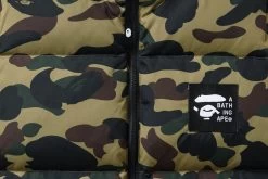 A Bathing Ape 1ST Camo Reversible Down Vest - Green -Fashion clothing BAPEABathingApeReversibleVest1