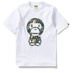 A Bathing Ape Jewels Baby Milo Tee - White
