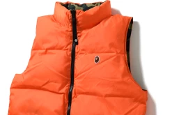 A Bathing Ape 1ST Camo Reversible Down Vest - Green -Fashion clothing BApeABathingApeVest7