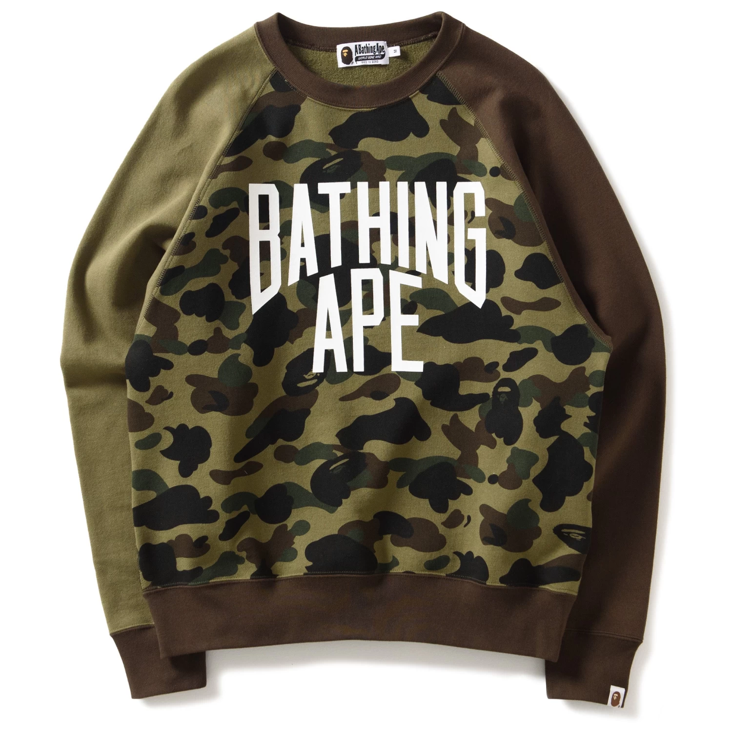 A Bathing Ape 1st Camo Relaxed Fit Crewneck - Green 3 A Bathing Ape 1st Camo Relaxed Fit Crewneck - Green