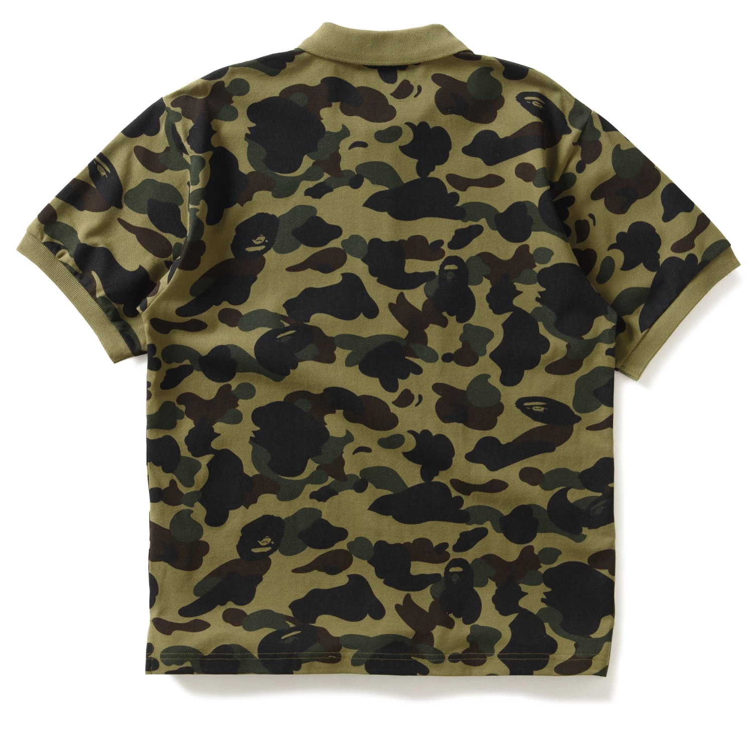 A Bathing Ape 1st Camo One Point Relaxed Fit Polo - Green 4 A Bathing Ape 1st Camo One Point Relaxed Fit Polo - Green - Image 2