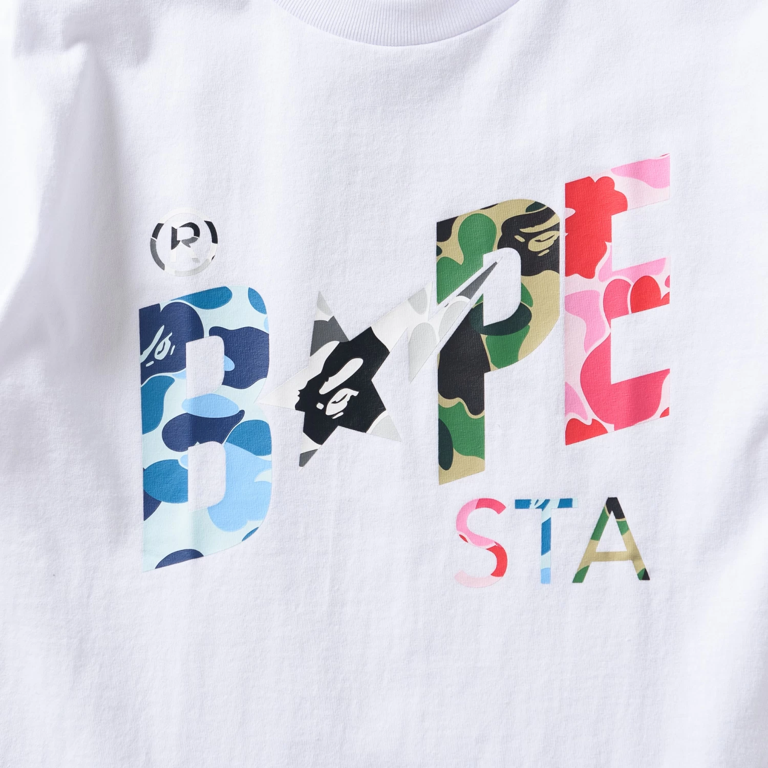 A Bathing Ape ABC Camo Crazy Sta Tee - White 5 A Bathing Ape ABC Camo Crazy Sta Tee - White - Image 3