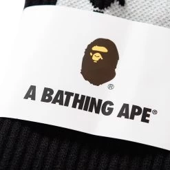 A Bathing Ape Headline Socks - Black 11 A Bathing Ape Headline Socks - Black -Fashion clothing BapeApeHeadLineSocksBlack1J80184004SneakerPolitics2