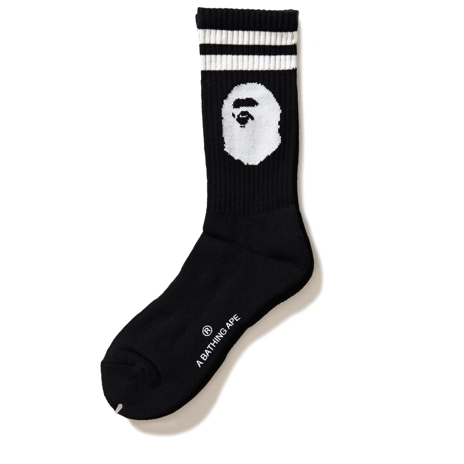 A Bathing Ape Headline Socks - Black 4 A Bathing Ape Headline Socks - Black - Image 2