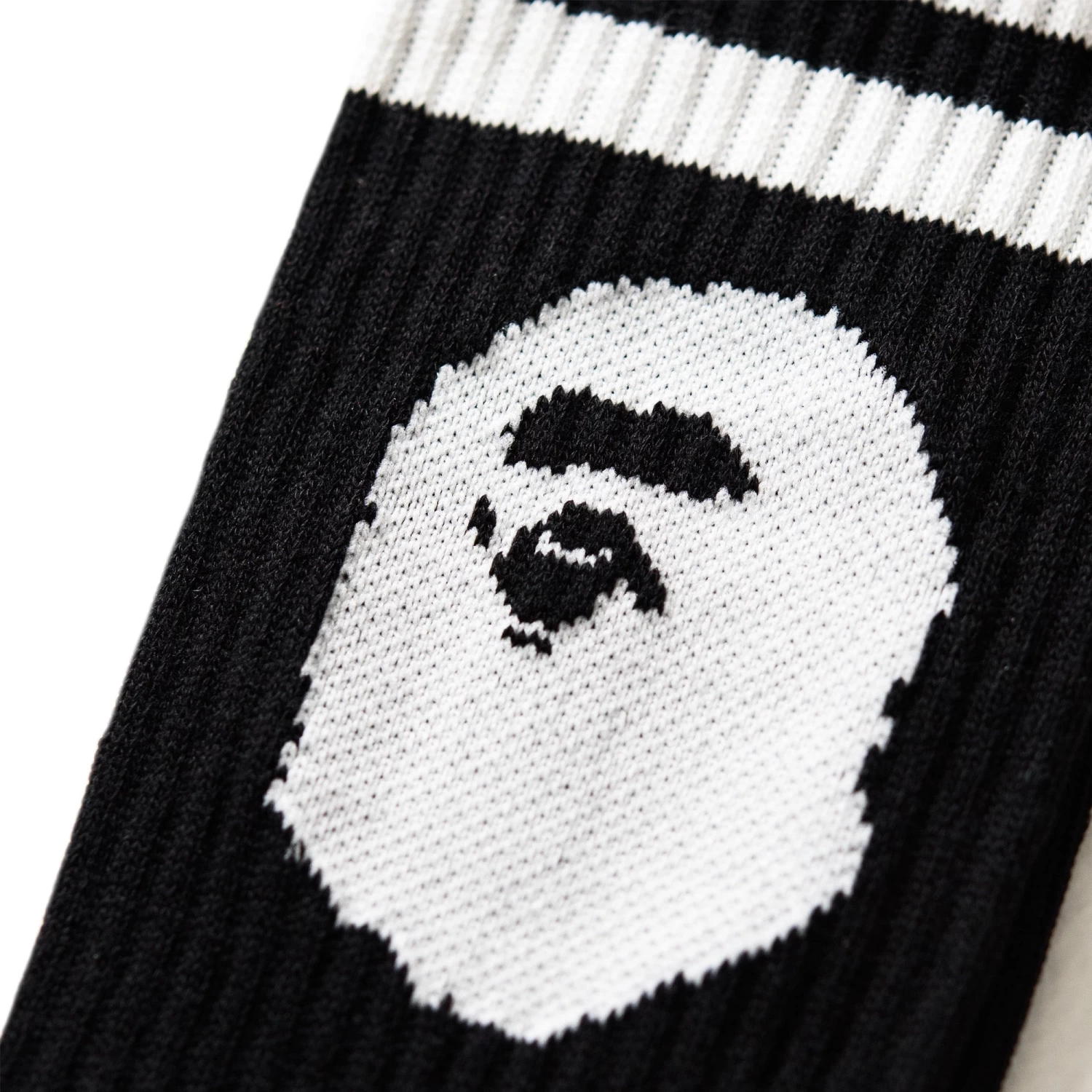 A Bathing Ape Headline Socks - Black 5 A Bathing Ape Headline Socks - Black - Image 3
