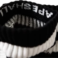 A Bathing Ape Headline Socks - Black 10 A Bathing Ape Headline Socks - Black -Fashion clothing BapeApeHeadLineSocksBlack1J80184004SneakerPolitics5