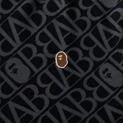A Bathing Ape Sport Monogram Tee - Black -Fashion clothing BapeApeSportMonogramApeHeadOnePointTeeBlack2