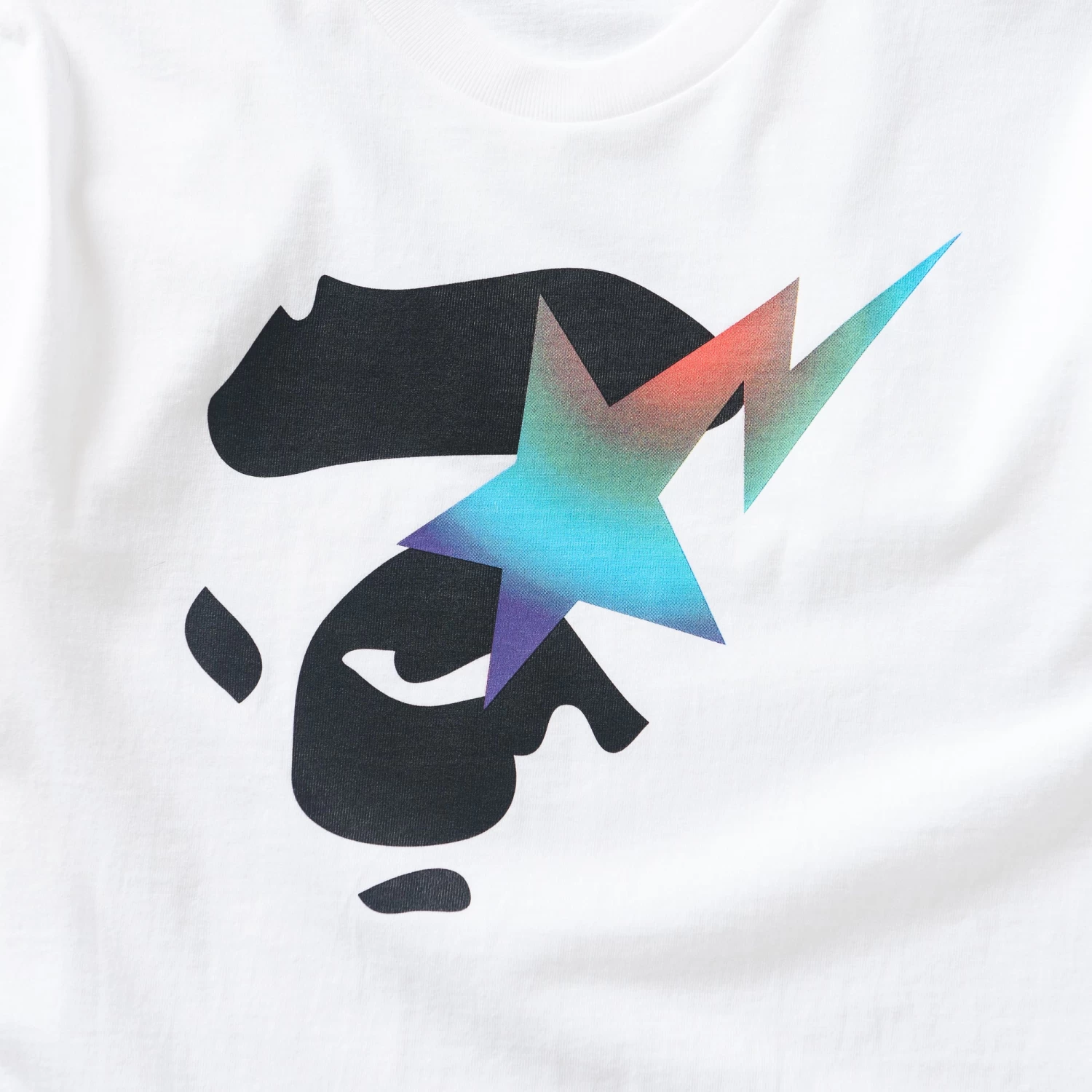 A Bathing Ape Graduation Face Tee - White 5 A Bathing Ape Graduation Face Tee - White - Image 3