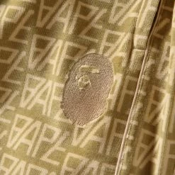 A Bathing Ape Logo Monogram Velour Shorts - Beige 13 A Bathing Ape Logo Monogram Velour Shorts - Beige -Fashion clothing BapeLogoMonogramShortsBeige111 131896SneakerPOlitics4