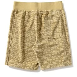 A Bathing Ape Logo Monogram Velour Shorts - Beige 15 A Bathing Ape Logo Monogram Velour Shorts - Beige -Fashion clothing BapeLogoMonogramShortsBeige111 131896SneakerPOlitics7
