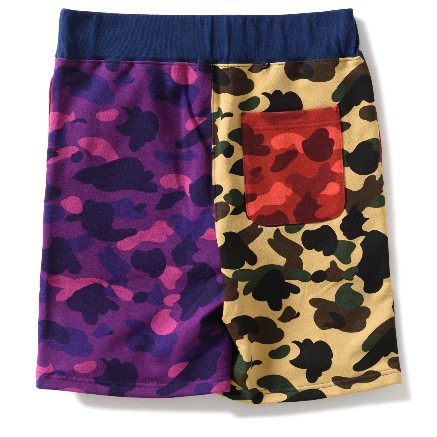 A Bathing Ape Mix Camo Crazy Sweatshorts - Multi 4 A Bathing Ape Mix Camo Crazy Sweatshorts - Multi - Image 2