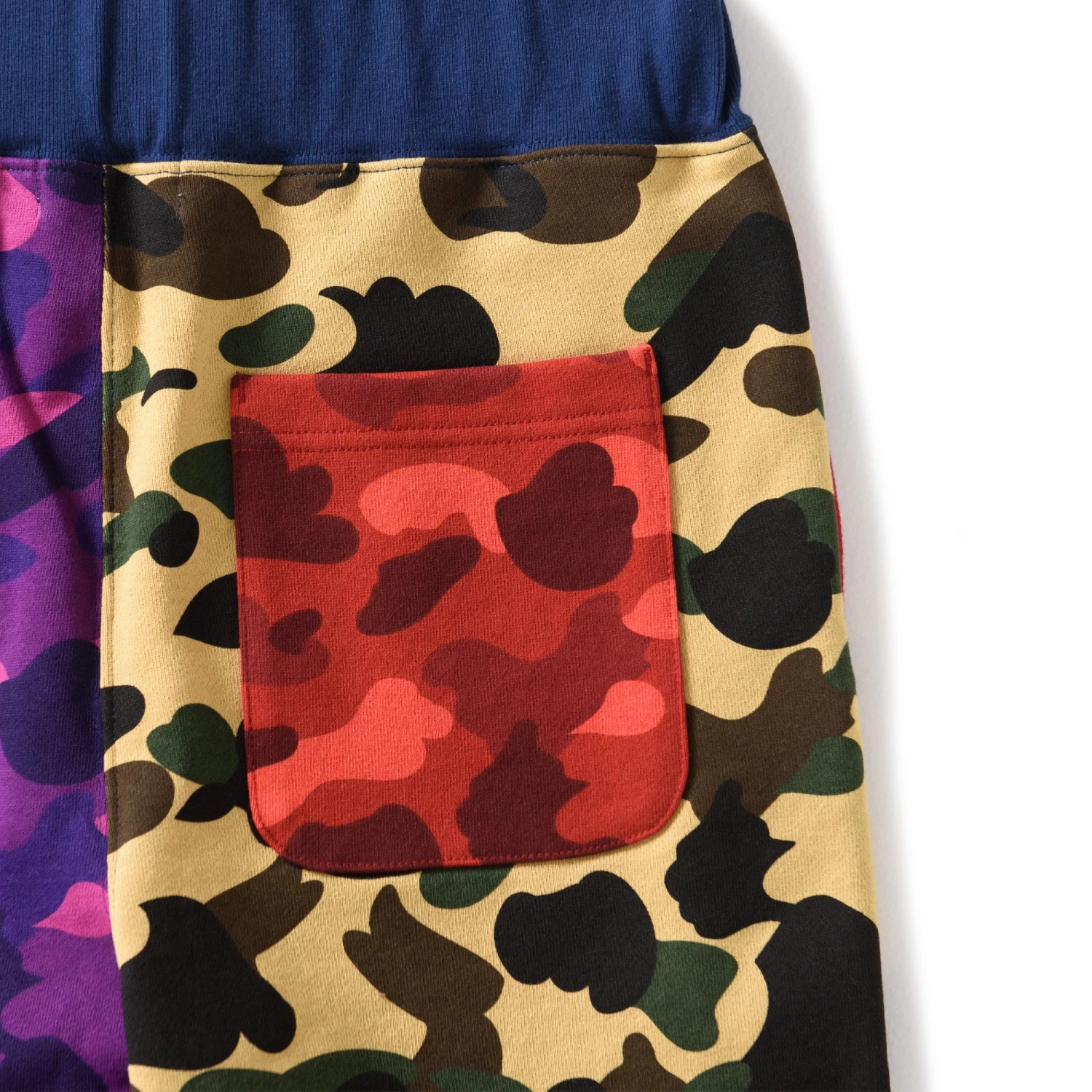 A Bathing Ape Mix Camo Crazy Sweatshorts - Multi 9 A Bathing Ape Mix Camo Crazy Sweatshorts - Multi - Image 7