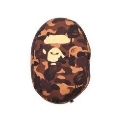 A Bathing Ape Valentine Chocolate Camo Ape Head Cushion - Brown