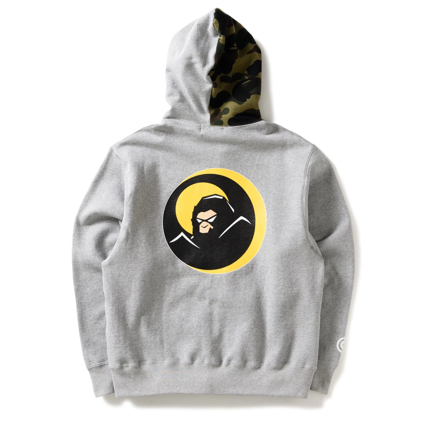 A Bathing Ape Shadow Bape Relaxed Fit Hoodie - Grey 4 A Bathing Ape Shadow Bape Relaxed Fit Hoodie - Grey - Image 2