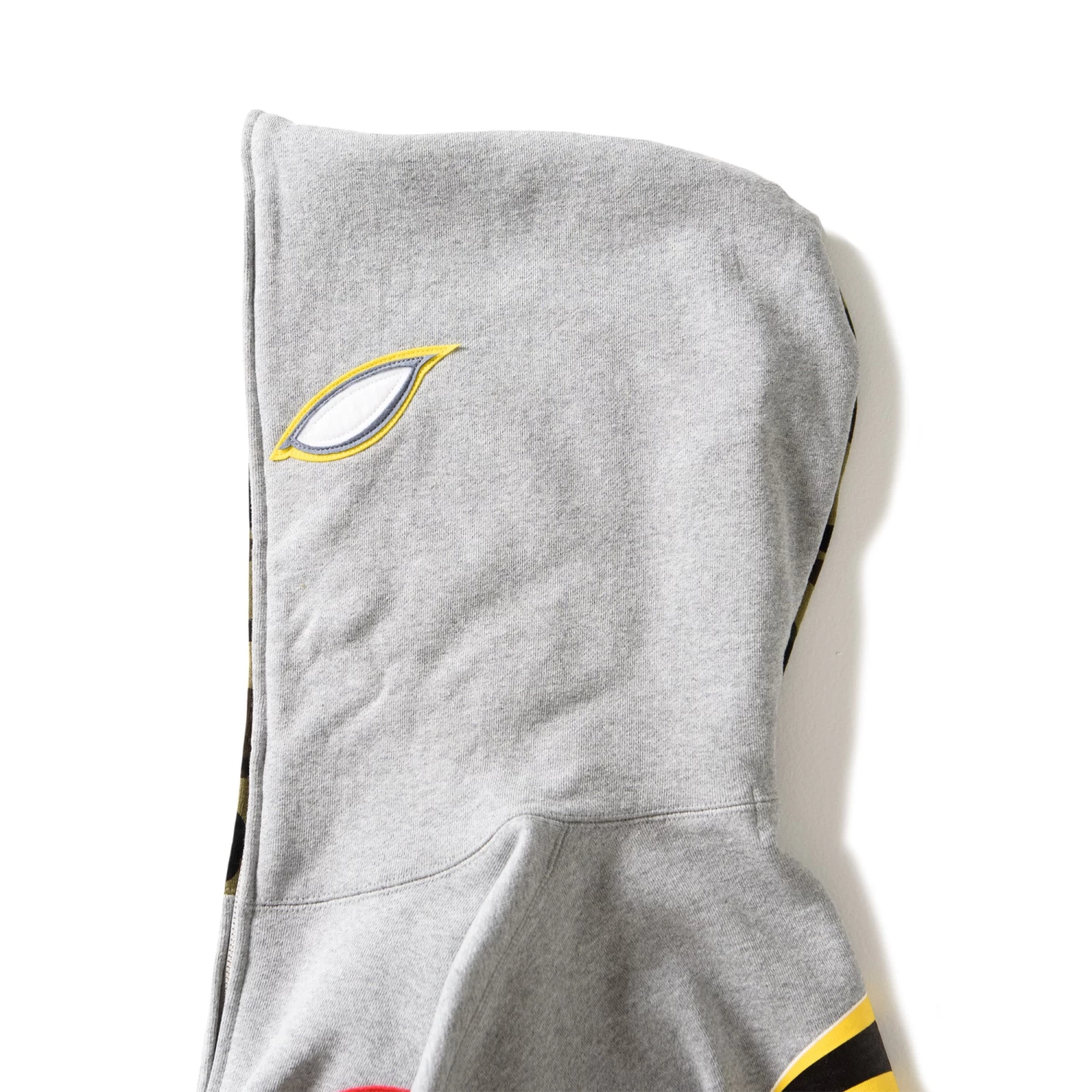 A Bathing Ape Shadow Bape Relaxed Fit Hoodie - Grey 7 A Bathing Ape Shadow Bape Relaxed Fit Hoodie - Grey - Image 5