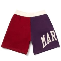 Market Colorblock Sweatshorts - Burgundy/Navy